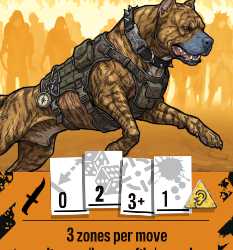 custom dog companion for zombicide maverick
