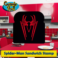 Spider-Man-Miles-Morales-Logo-V2-Sandwich-Stamp.png Файл STL Человек-паук Майлз Моралес Штамп для бутербродов с логотипом・Модель для загрузки и 3D-печати