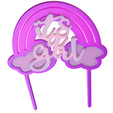 Its-a-girl-cake-topper-1.png It's a girl!  Cake Topper - gender reveal