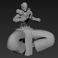 4.jpg Free 3D file Zenyatta from Overwatch・Model to download and 3D print