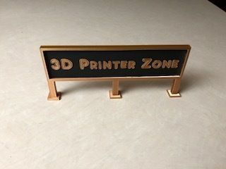 3d Printer Sign - 3D model önizlemesi