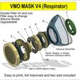 N3.jpg VMO MASK V4 - RESPIRATOR - Coronavirus COVID-19