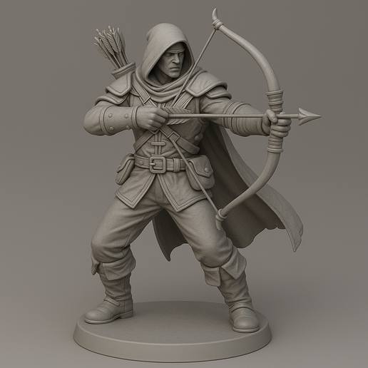 🎲 Ranger STL - Fantasy Archer Miniature for DnD & Tabletop RPGs・Free ...