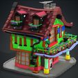 150101-POLYE.jpg MAISON 2 HOUSE HOME CHILD CHILDREN'S PRESCHOOL TOY 3D MODEL KIDS TOWN KID Cartoon Building 5