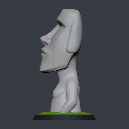 🗿 Moai (female)・Free 3MF File for ・Cults