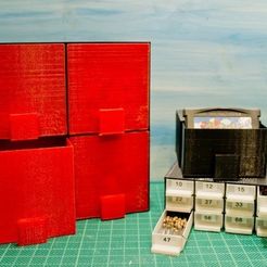box_display_large.jpg Free STL file Customizable Storage Box With Drawers・3D print design to download