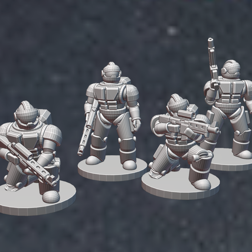 😵 BattleTech 6mm Rifle Infantry・Free STL File for 3D printing・Cults