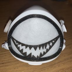 IMG_7275.jpg Fichier STL Couvercle encliquetable pour Flo-Mask - (Shark or Evil) Smile・Modèle à télécharger et à imprimer en 3D