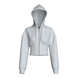Girls-Cinched-Waist-Zip-Up-Crop-Hoodie-Melange_0.png Girls Cinched Waist Zip-Up Crop Hoodie Melange | Marvelous / Clo3d / obj / fbx