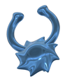Fem-jewel-56-v1-10.png STL file fake Nose hook "Incubus" FAKE NIPPLE Clamps Pendant PIERCING Female Septum Barbaella male Non-Piercing Body Jewellery Bondage Weight femJ-56 3d print cnc・3D printable model to download
