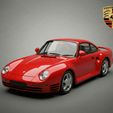 87_porsche_959-3d15.jpg Porsche 959 1987 - Obra maestra de la tecnología - Impresión 3D de gran detalle