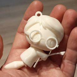 Harry Potter Porte Clé Balai.jpg Free STL file Hary Potter - Nimbus 2000 - Keyring・3D printing idea to download