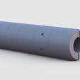 Silenciador_v2_3.png V2 - Airsoft Air rifle silencer - sound moderator for pellet guns, rifles and ball bearing guns