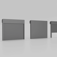 7.png RollUp Garage Door Set | 1/64 Scale Diorama Shutter Gate | STL STEP FBX | 3D Print | Modular Industrial Garage Compatible (Digital Download)