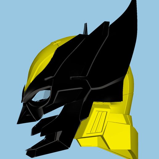 Capacete WOLVERINE 3D model