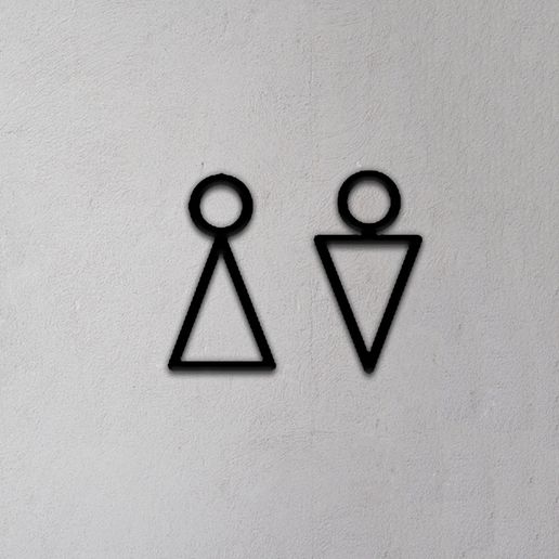 Toilet Sign 3D model