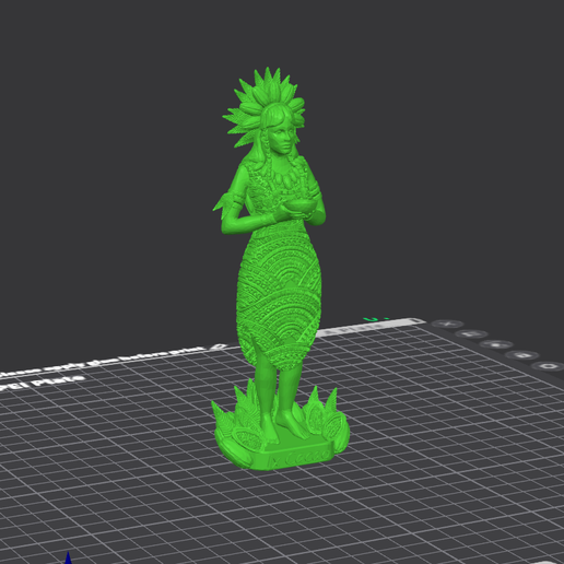 食器  Goddess of Wisdom 2025 🍫 Ixcacao low poly・Arquivo STL para Impressão 3D・Cults