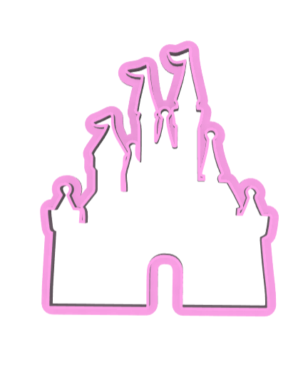 Cortador Silhueta - Castelo da Disney 3D model