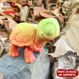 20.jpg Fichier STL MIGNONNE TORTUE FLEXI ARTICULÉE・Modèle pour imprimante 3D à télécharger