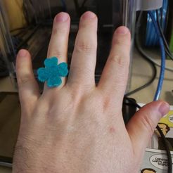 RingOnHand_1.jpg STL-Datei St. Patty's Glücksring kostenlos・Design für 3D-Drucker zum herunterladen