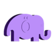 letter_elephant_ouml.stl Linkable Elephants - Letters & Numbers (Redesign/Remix)