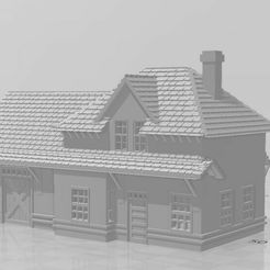 Class-3-Station.jpg STL file N scale CNR Class 3 Station・3D print design to download