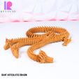 GIANT-ARTICULATED-DRAGON-7.jpg 3D file Giant Articulated Dragon with 3 Heads FLEXI WIGGLE PET Chunky DRAGON・3D printable model to download