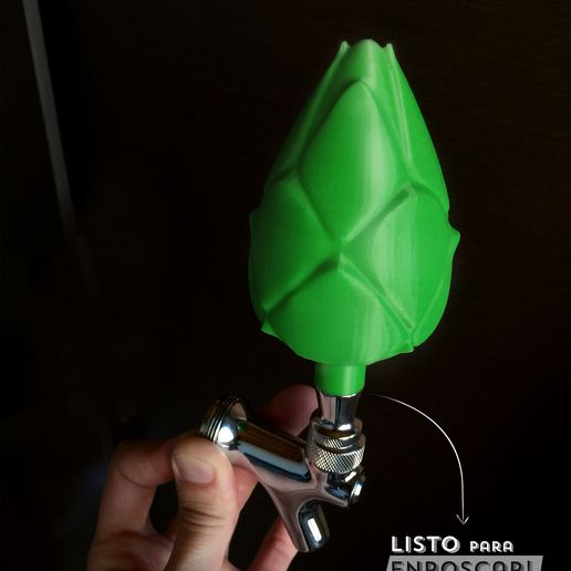 STL file Beer tap handle Lupulo 3D / 3D HOP Chopper tap handle・3D