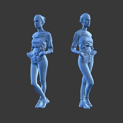 CHARACTER FIGURE GIRL W19 3D model