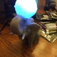 IMG_4201.JPG Elephant with Circus Ball Lamp