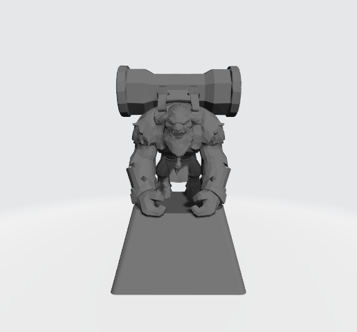 Earthshaker Keycap - 3D model önizlemesi