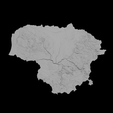 4.png Topographic Map of Lithuania – 3D Terrain