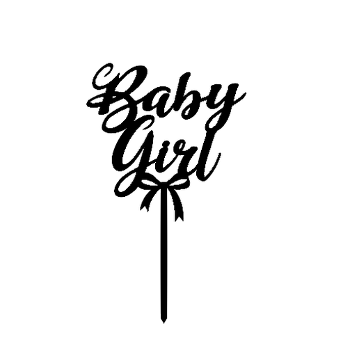 babygirl_2.png STL-Datei babyshower topper herunterladen • Design für 3D-Drucker, 3dcookiecutter