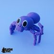 flexi-spider-cute.jpg CUTE SPIDER FLEXI - ARTICULATED - PRINT IN PLACE