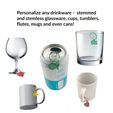 cults2.jpg Universal Drink Markers, work for stemmed or stemless glasses, mugs and cans, 12 fun tag shapes and a storage ring