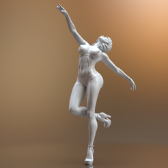Dance2-cloth-8.png Archivo STL Bailarina asiática・Plan de impresora 3D para descargar