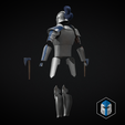 Medieval-Captain-Rex-Armor-Rear-Perspective.png Bartok Medieval Captain Rex Armor - 3D Print Files