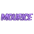 Mourice Lampe Buchstaben.stl LED Name Lamp - Name Mourice