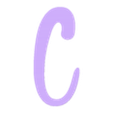 Maj-C.stl Alice font alphabet