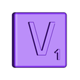 Single_Extruded_V.STL Fichier STL gratuit Pièces et support SCRABBBLE・Modèle imprimable en 3D à télécharger