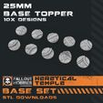 25mm-Topper.jpg Archivo 3D Juego de bases de templos heréticos・Diseño de impresión en 3D para descargar