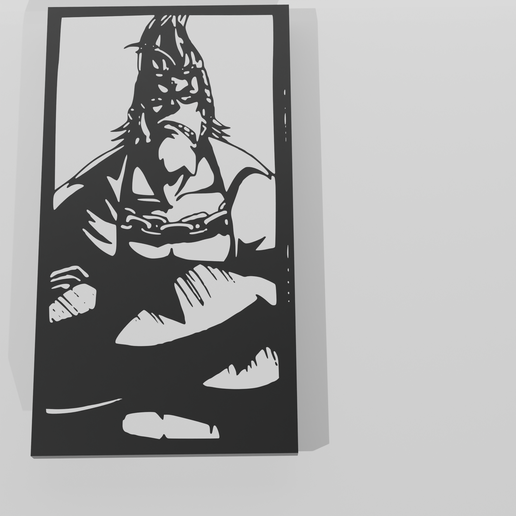 Frankie One Piece - Decor Wall Art Multicolor 3D model