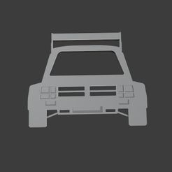 Main.jpg Austin Rover Metro 6R4 Outline - Wall Art - Llavero