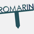 romarin.png LABEL PANEL FOR VEGETABLE AND AROMATIC GARDEN