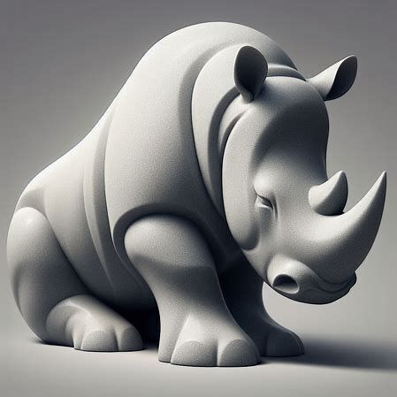 STL file Rhinoceros 🦏 (OBJ)・Model to download and 3D print・Cults