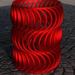 CurveyPenPencilHolder.jpg Fichier STL gratuit Porte-crayon Curvy Pen・Modèle pour imprimante 3D à télécharger