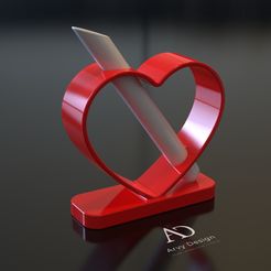 soliflore-1-tube-blanc.jpg STL file Soliflore - heart vase - Soliflore heart・3D printer model to download