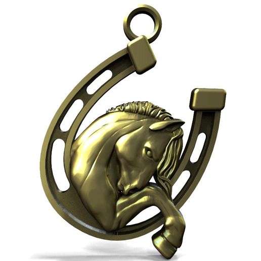 Horse pendant 3D model