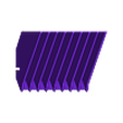 3x4_Fins_v4.stl Downspout Leaf Filter