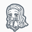 AWDAWD.png STL file NEZUKO 5 COOKIE CUTTER ANIME DEMON SLAYER'S / KIMETSU NO YAIBA・3D printing idea to download